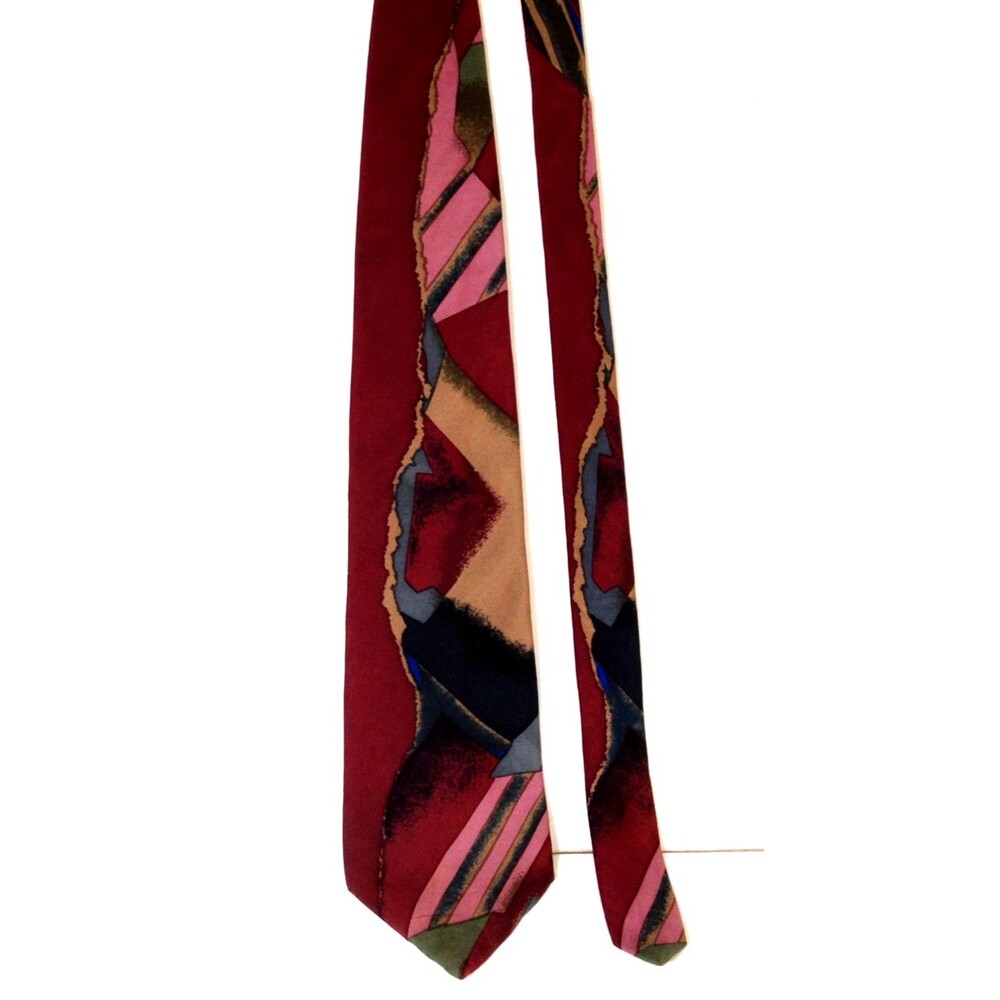 Vintage J.T BECKETT Neck Tie 57" USA Made Imported Silk